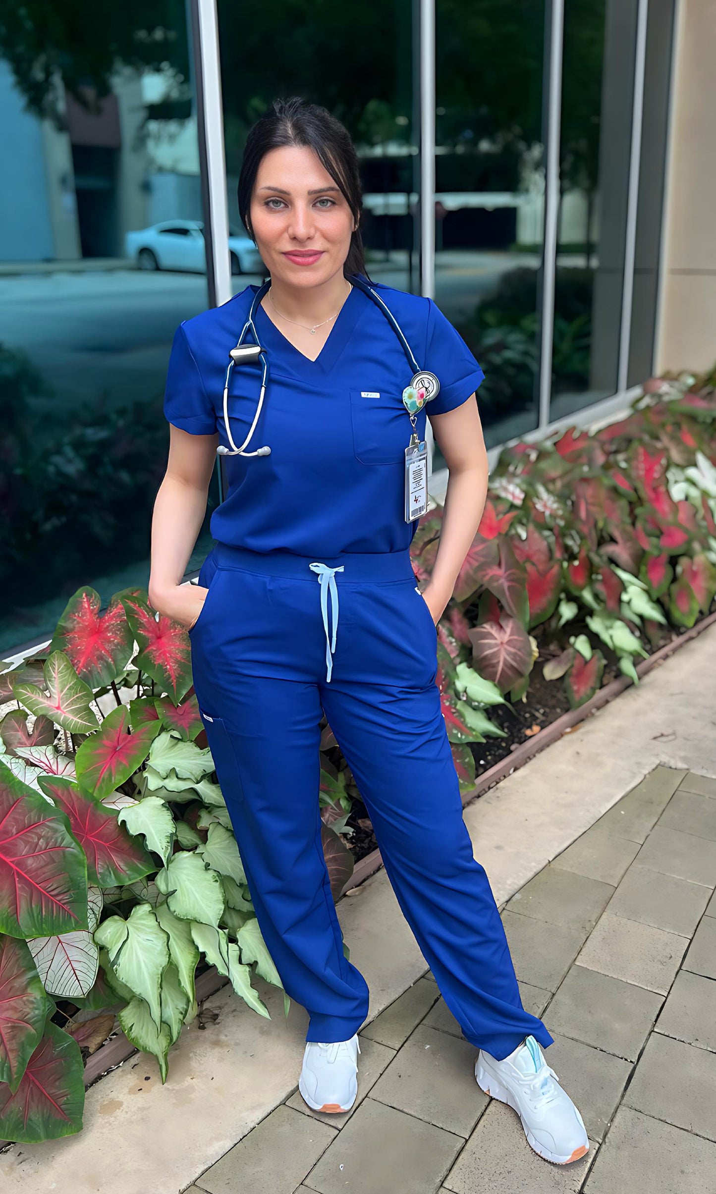 Gabby Straight Leg Royal Blue Scrubs