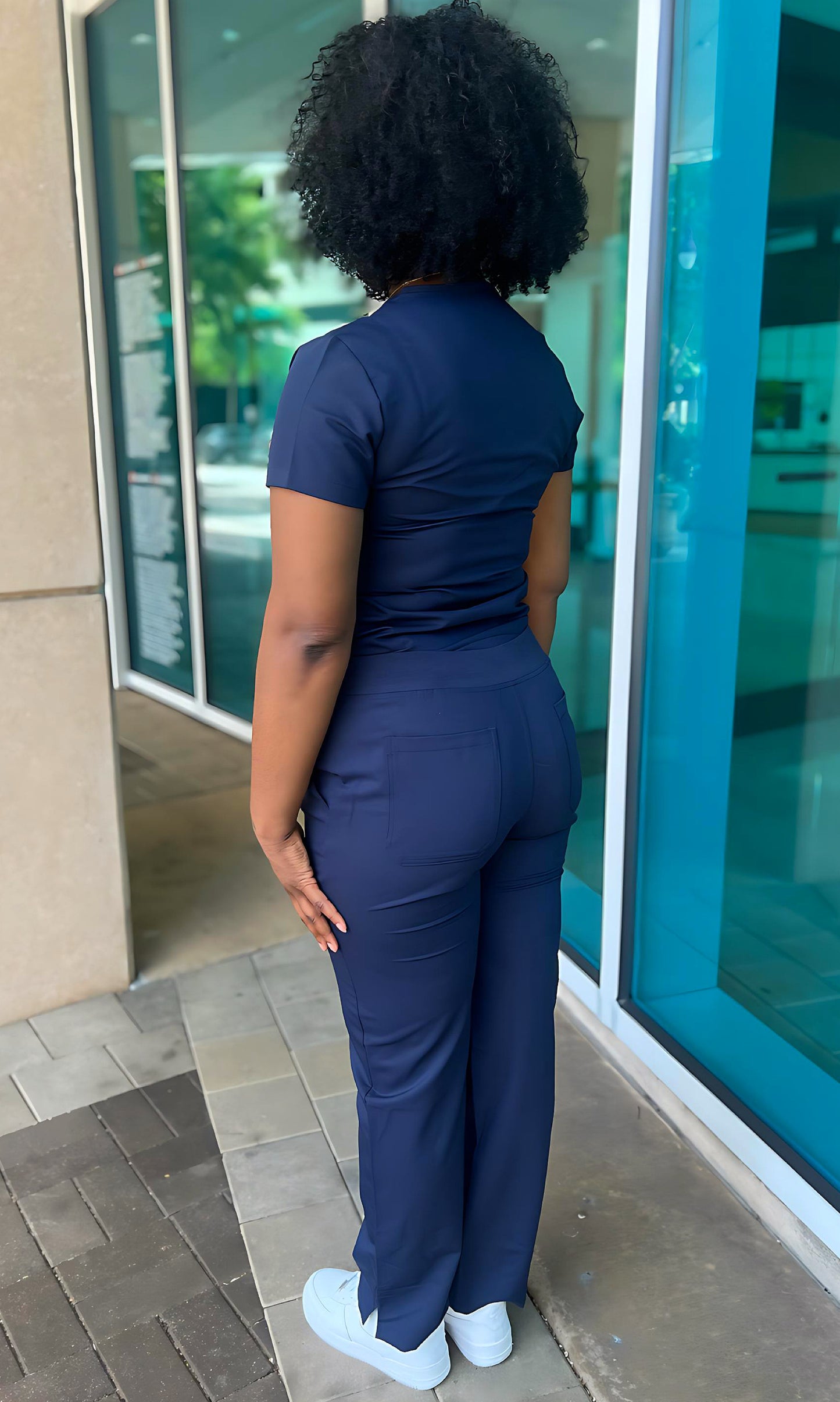 Gabby Straight Leg Navy Blue Scrubs
