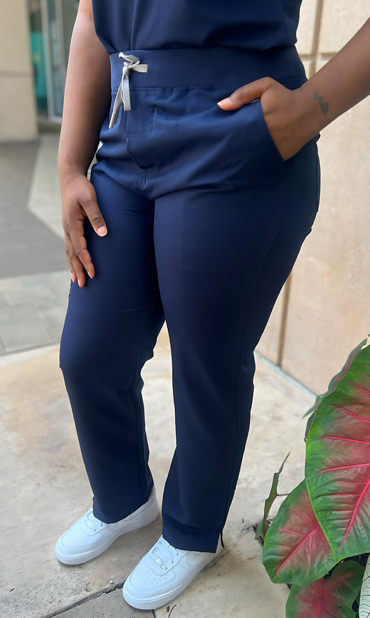 Gabby Straight Leg Navy Blue Scrubs