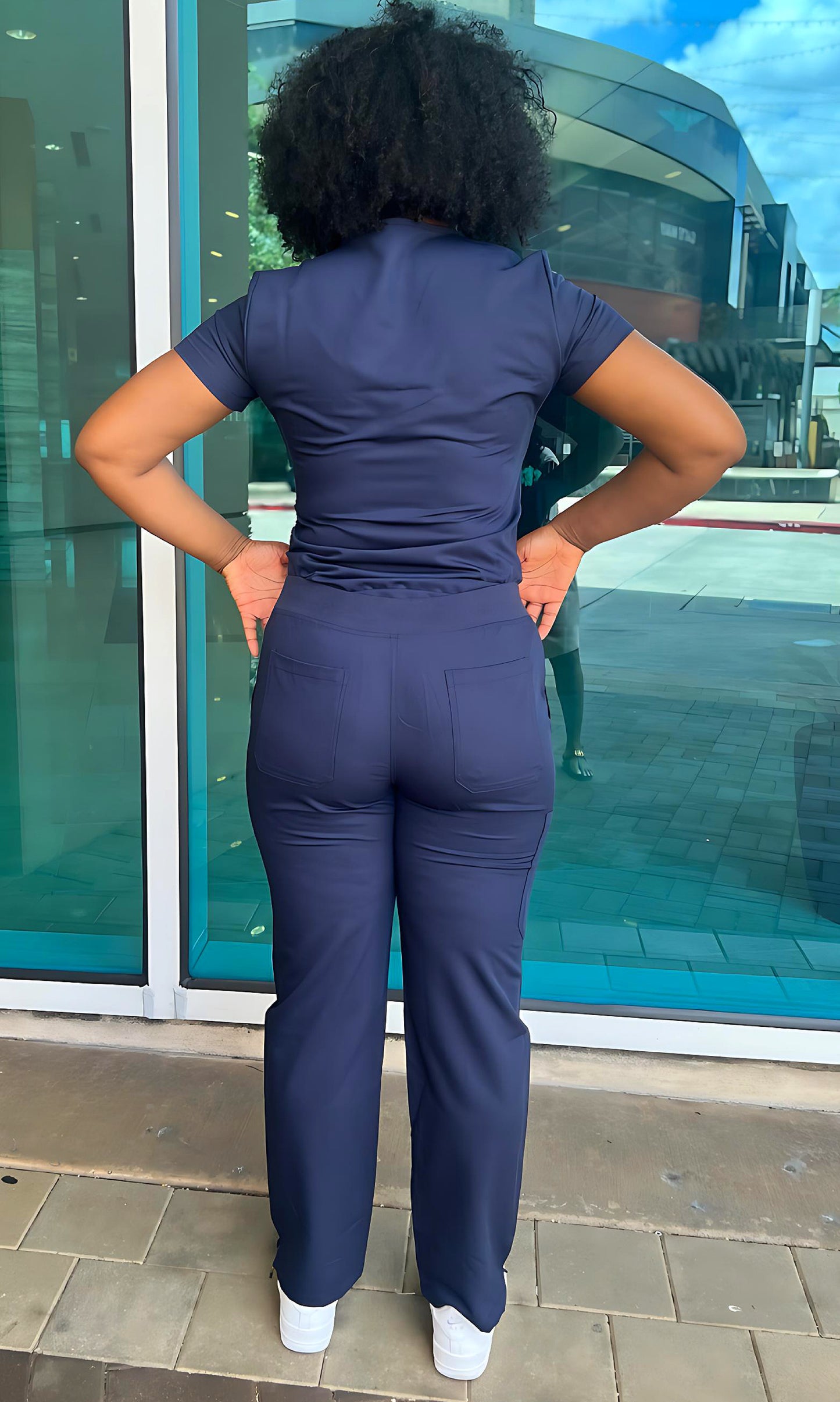 Gabby Straight Leg Navy Blue Scrubs